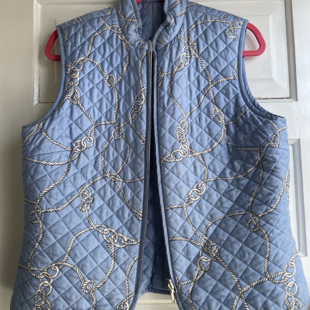 Brooks Brothers Blue Quilted Vest